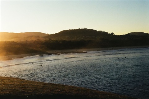 Image of Emerald Beach at sunset 