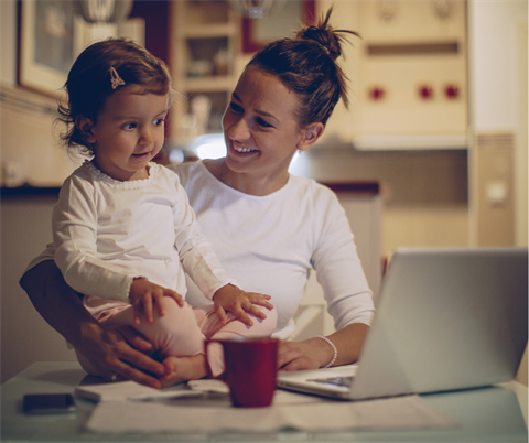 Image of a mother and child